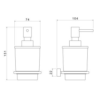 Дозатор Timo Torne 43139/00 хром