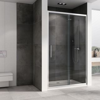 Душевая дверь ABBER Schwarzer Diamant AG30150H 150см хром