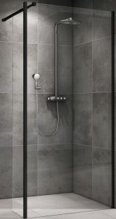 Душевая перегородка ABBER Immer Offen AG66120B 120см чёрный