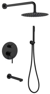 Душевая система ABBER Emotion чёрный матовый AF8817B