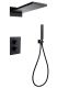 Душевая система ABBER Weiss Insel AF8052B с термостатом чёрный матовый