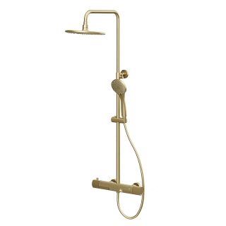 Душевая стойка Kohr Thermostatic Sun 1WN180304BG-0000A с термостатом брашированное золото