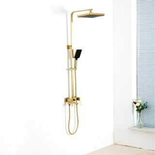 Душевая стойка Frap F2476-3 Золотой сатин