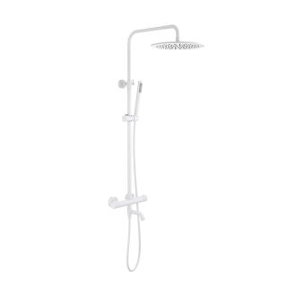 Душевая стойка Timo Saona SX-2380/16 с термостатом белый матовый