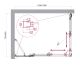 Душевой уголок BelBagno LUCE-AH-21-105/80-C-Cr хром