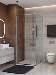 Душевой уголок CEZARES LUX-AH-FS-1-90/100-C-CR хром