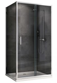 Душевой уголок ABBER Schwarzer Diamant AG301005-S605 100x60см хром