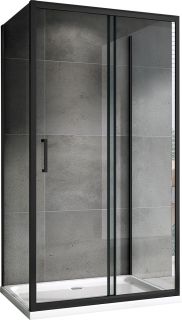 Душевой уголок ABBER Schwarzer Diamant 120x80см чёрный AG30120B-S90B-S90B