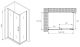 Душевой уголок ABBER Schwarzer Diamant AG30100B-S75B 100x75см чёрный