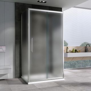 Душевой уголок ABBER Schwarzer Diamant AG30110MH-S75M-S75M 110x75см хром