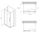 Душевой уголок ABBER Schwarzer Diamant AG30120MH-S60M-S60M 120x60см хром
