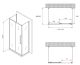 Душевой уголок ABBER Schwarzer Diamant AG30130BH-S60B-S60B 130x60см чёрный