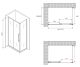 Душевой уголок ABBER Schwarzer Diamant AG30150BH-S50B 150x50см чёрный