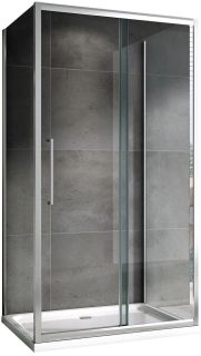 Душевой уголок ABBER Schwarzer Diamant AG30150H-S70-S70 150x70см хром