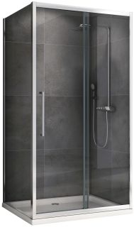 Душевой уголок ABBER Schwarzer Diamant AG30160H-S100 160x100см хром