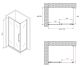 Душевой уголок ABBER Schwarzer Diamant AG30170BH-S50B 170x50см чёрный