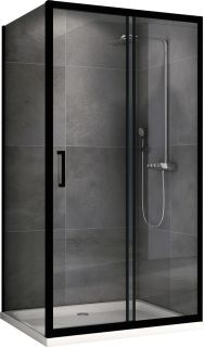 Душевой уголок ABBER Schwarzer Diamant AG30180B-S60B 180x60см чёрный