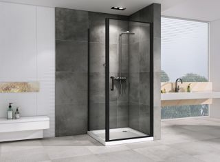 Душевой уголок ABBER Sonnenstrand 80x90см чёрный AG04080B-S90B