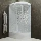 Душевая кабина Triton Коралл Щ0000038532 левая 120x80 см профиль белый стекло мозаика
