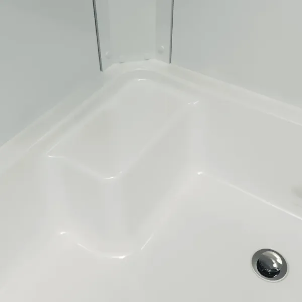 Душевая кабина Triton Коралл Щ0000038533 правая 120x80 см профиль белый стекло мозаика