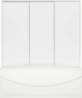 Шторка на ванну Bas Ахин, Мальта, Атланта, Нептун, Индика 3 ств., пластик