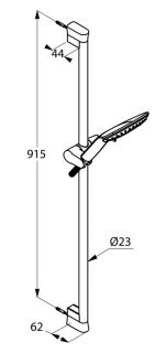 Душевой гарнитур Kludi Fizz белый 6774091-00