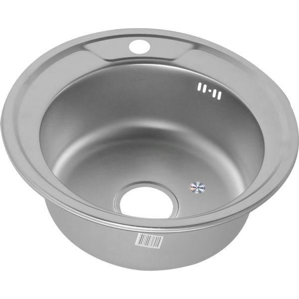 Мойка 490 Melana 0,6/160 хром с сифоном (017/3M *12)