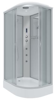 Душевая кабина Niagara NG-3312-14LF с гидромассажем 120x80см серебро/матовое