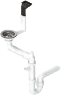 Выпуск для мойки Alveus 1127143 с горизонтальным переливом 114 COPPER