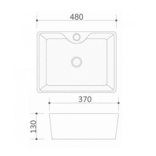 Раковина чаша Maretti UM13NS96-740, белая