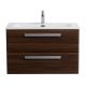 База под раковину Cezares подвесная с двумя выкатными ящиками, Орех шоколад Софт, 800x457x500, ECO-CER-N-800-2C-SO-NCS-P
