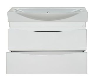 Подвесная тумба под раковину Misty Элвис 85см белый