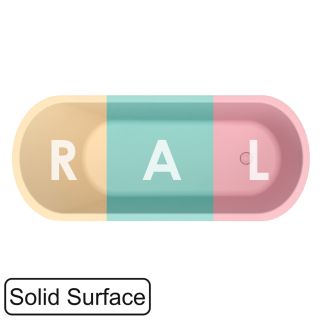 Ванна из искусственного камня WHITECROSS Jess 0223.170071.2XXXX 170x70 см RAL мат