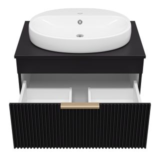 Подвесная тумба под раковину Brevita Enfida ENF-06070-0241Я 70см чёрный