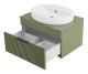 Подвесная тумба под раковину Brevita Enfida ENF-06070-0841Я 70см зелёный