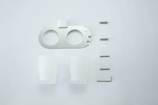 Стакан двойной Gappo G30908-8 хром/белый