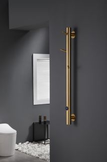 Полотенцесушитель электрический Boheme Oak 724-MG 20x150 см золото матовое