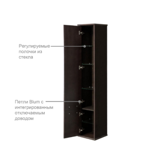 Пенал Roca America Evolution W ZRU9302954 левый дуб