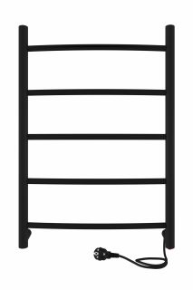 Полотенцесушитель электрический Indigo Arc LCAE60-40BRR 60x40 см чёрный муар