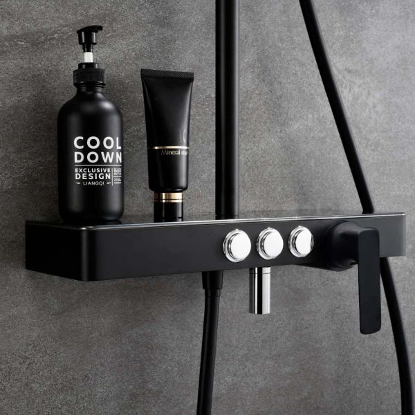 Душевая стойка Melana Male MELANA-610501B чёрный