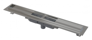 Душевой лоток AlcaPlast Low с порогами для перфорированной решетки 55см хром APZ1101-550