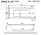 Гидромассажная ванна Whitecross Wave Slim 0111.170070.100.SOFT.GL 170x70см Soft золото