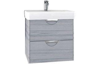 1A2118K1SIW60 Набор: 1A211801SIW60 Тумба-умывальник Сильва 60 Дуб Фьорд/ 1WH302186 Раковина Нео 60