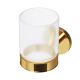Стеклянный стакан с настенным держателем AM.PM X-Joy A85A34399 золото