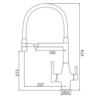 Смеситель для кухни Frap F4398-5 сатин