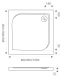 Душевой поддон из искусственного камня Good Door Квадро 80x80