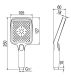 Встроенная душевая система RUSH Thira (TR3635-60White)