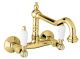 Кухонный смеситель настенного монтажа, золото Cezares FIRST-LLP-03/24-Bi