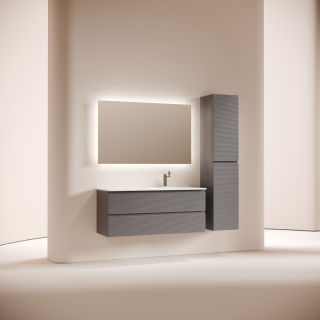 Тумба подвесная под раковину Sancos Folk FL120RGS правая 120 см Grey soft