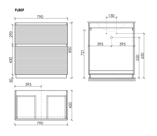 Тумба напольная под раковину Sancos Folk Floor FL80FCP 80 см капучино